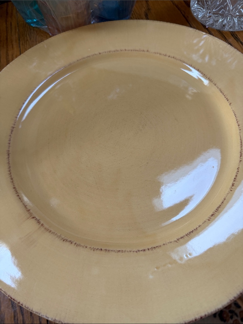 Pier 1 Toscana Gold serving platter. As Is!